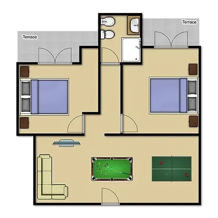 Playa Blanca Sleeps 8 Pool Air Con Wifi *